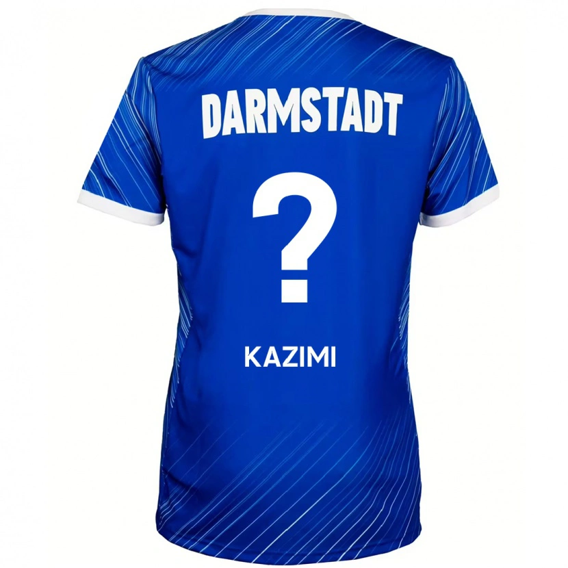 DanxenメンズYasin Kazimi#0ブルーホワイトホームシャツ2024/25ジャージーユニフォーム