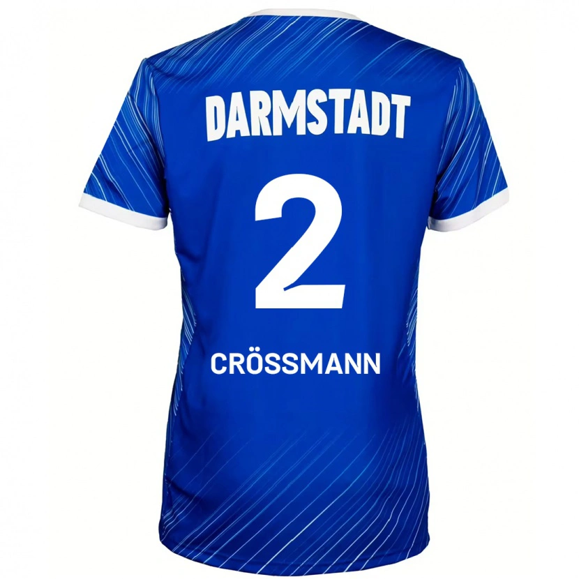 DanxenメンズElias Crößmann#2ブルーホワイトホームシャツ2024/25ジャージーユニフォーム