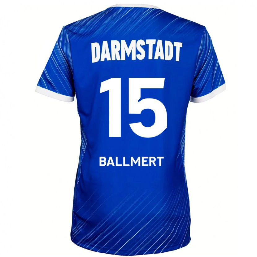 DanxenメンズMarkus Ballmert#15ブルーホワイトホームシャツ2024/25ジャージーユニフォーム