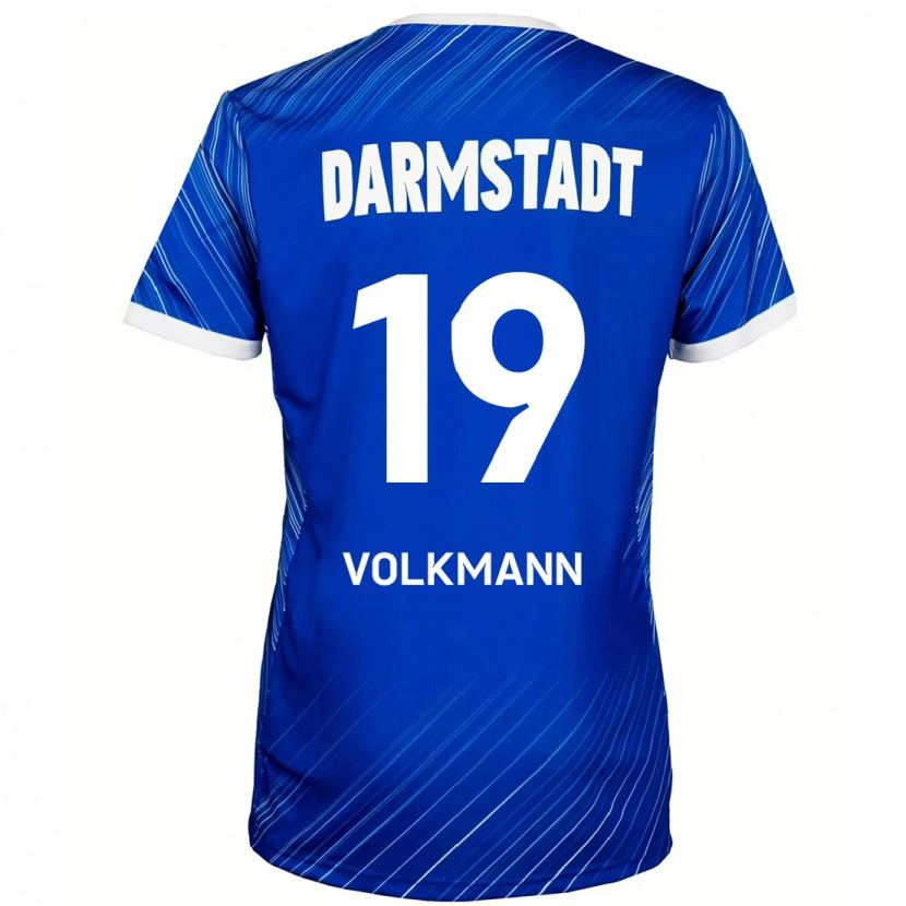 DanxenメンズJaphet Volkmann#19ブルーホワイトホームシャツ2024/25ジャージーユニフォーム