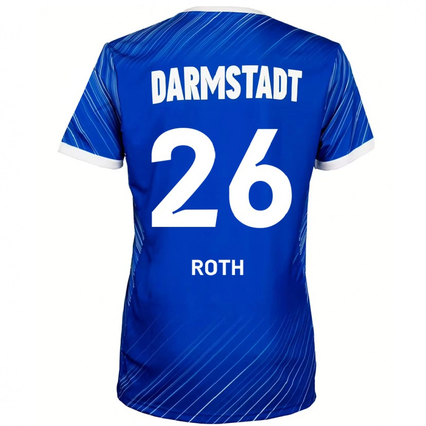 DanxenメンズMaximilian Roth#26ブルーホワイトホームシャツ2024/25ジャージーユニフォーム