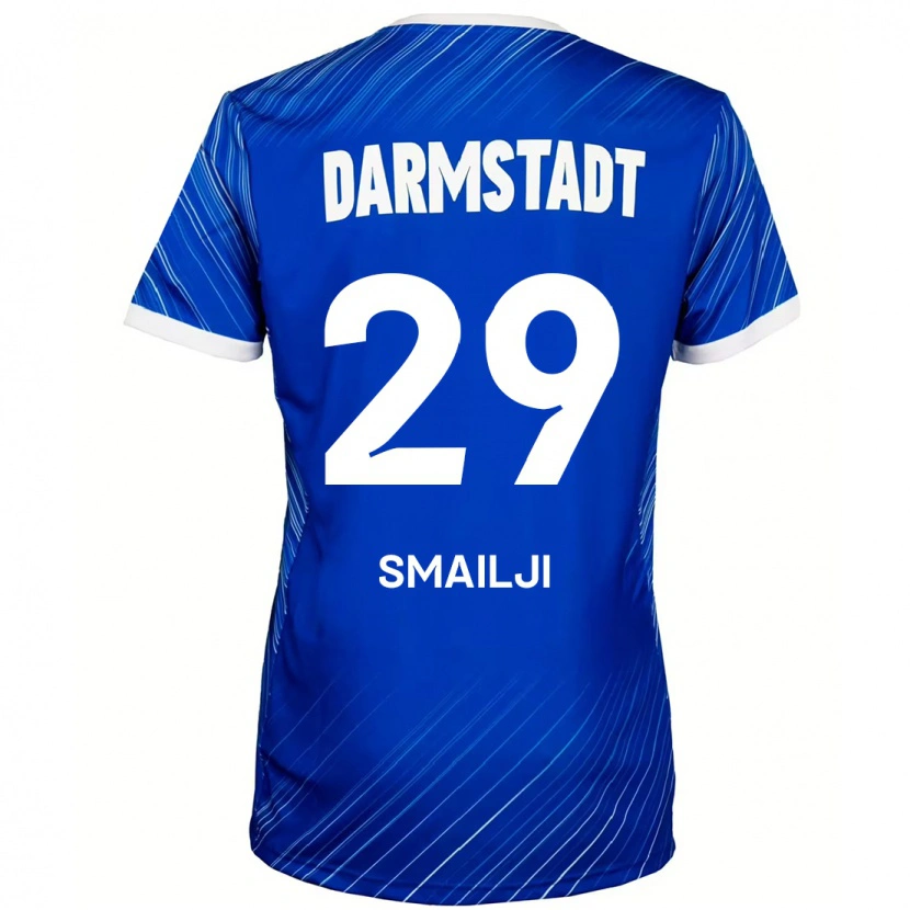 DanxenメンズEsad Smailji#29ブルーホワイトホームシャツ2024/25ジャージーユニフォーム