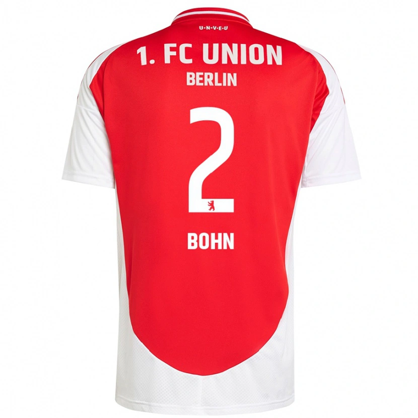 DanxenメンズOskar Bohn#2赤 白ホームシャツ2024/25ジャージーユニフォーム