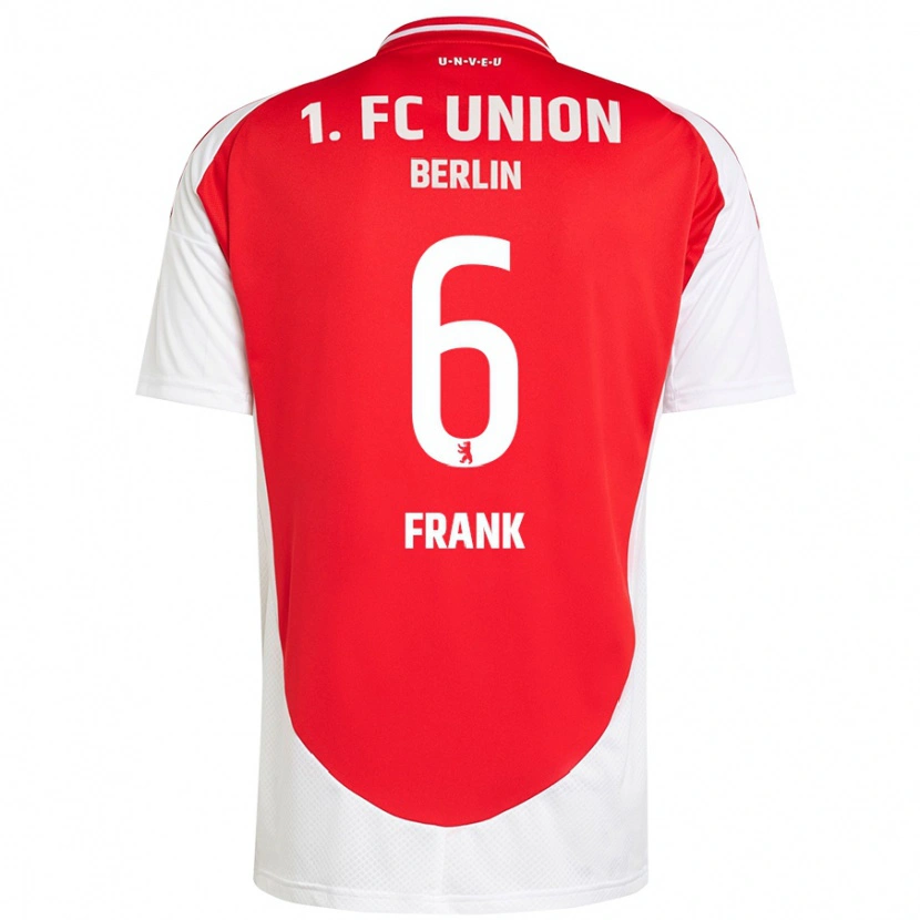 DanxenメンズCeline Frank#6赤 白ホームシャツ2024/25ジャージーユニフォーム
