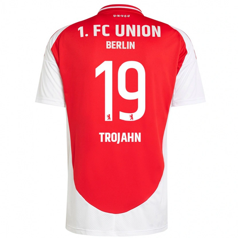 DanxenメンズSophie Trojahn#19赤 白ホームシャツ2024/25ジャージーユニフォーム