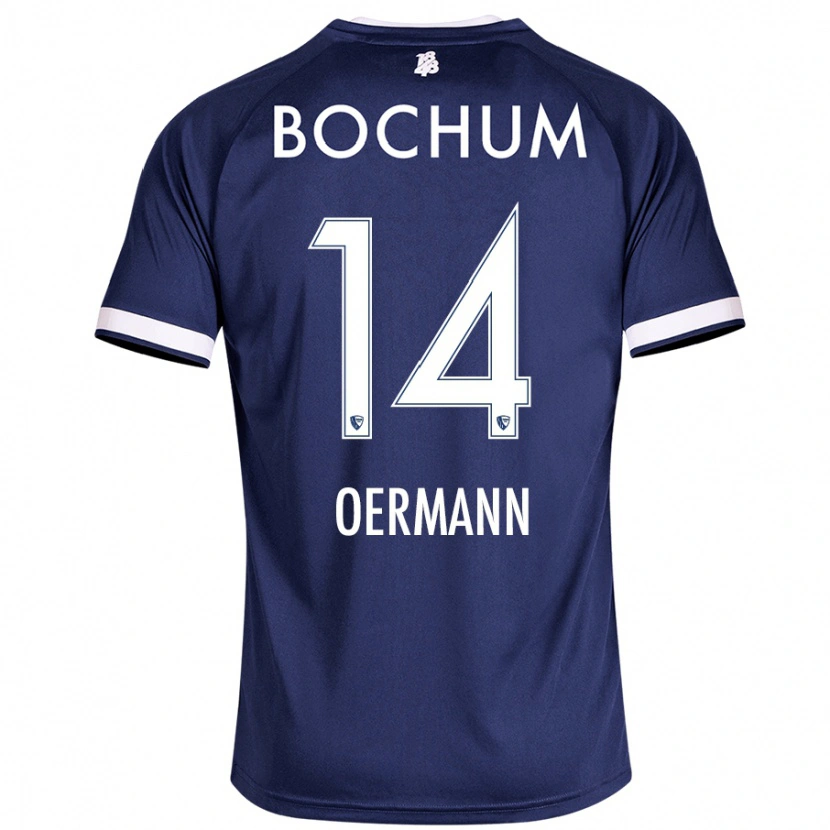 DanxenメンズTim Oermann#14ダークブルーホームシャツ2024/25ジャージーユニフォーム