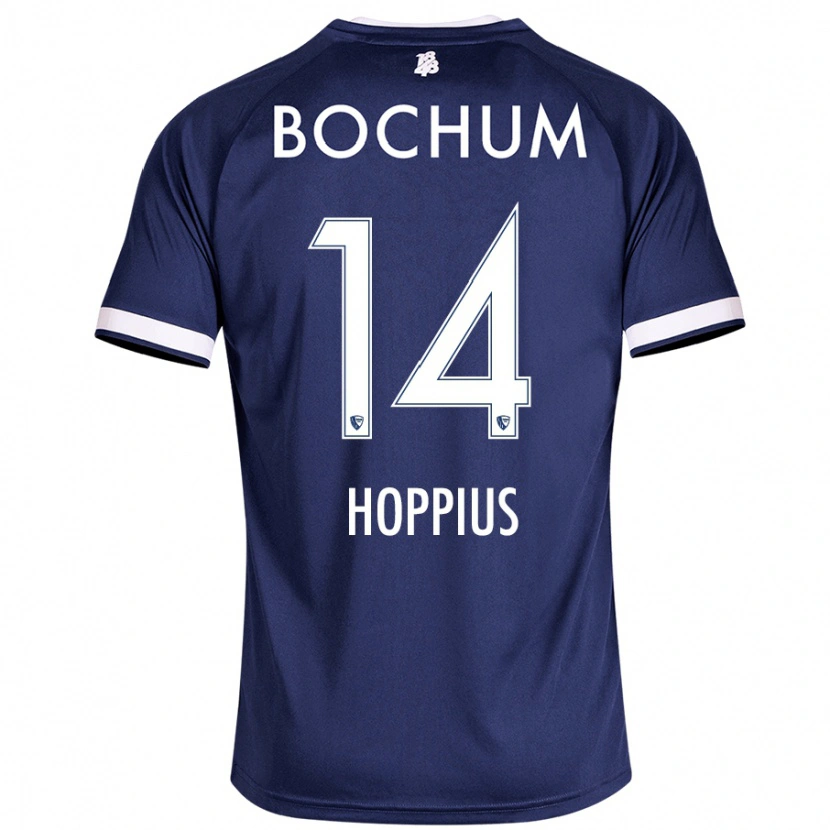 DanxenメンズDörthe Hoppius#14ダークブルーホームシャツ2024/25ジャージーユニフォーム