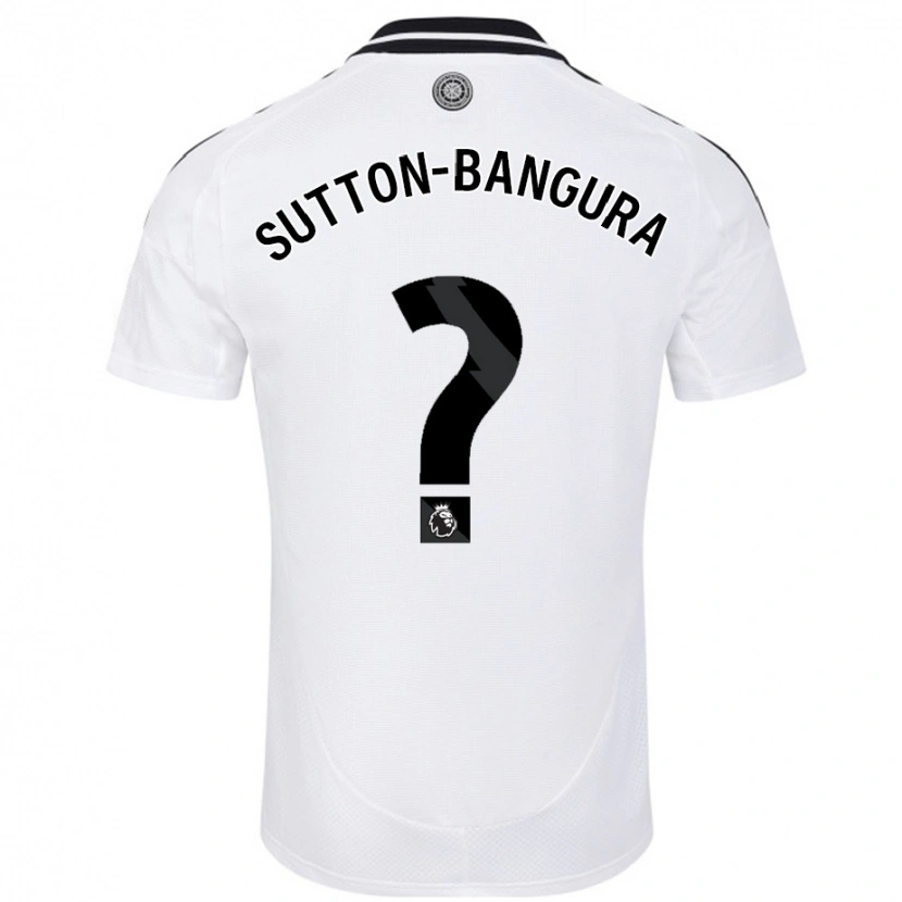 DanxenメンズWilliam Sutton-Bangura#0白ホームシャツ2024/25ジャージーユニフォーム