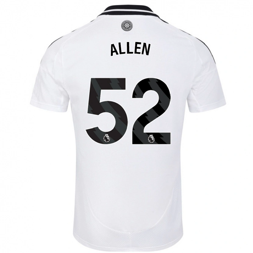 DanxenメンズMichael Allen#52白ホームシャツ2024/25ジャージーユニフォーム