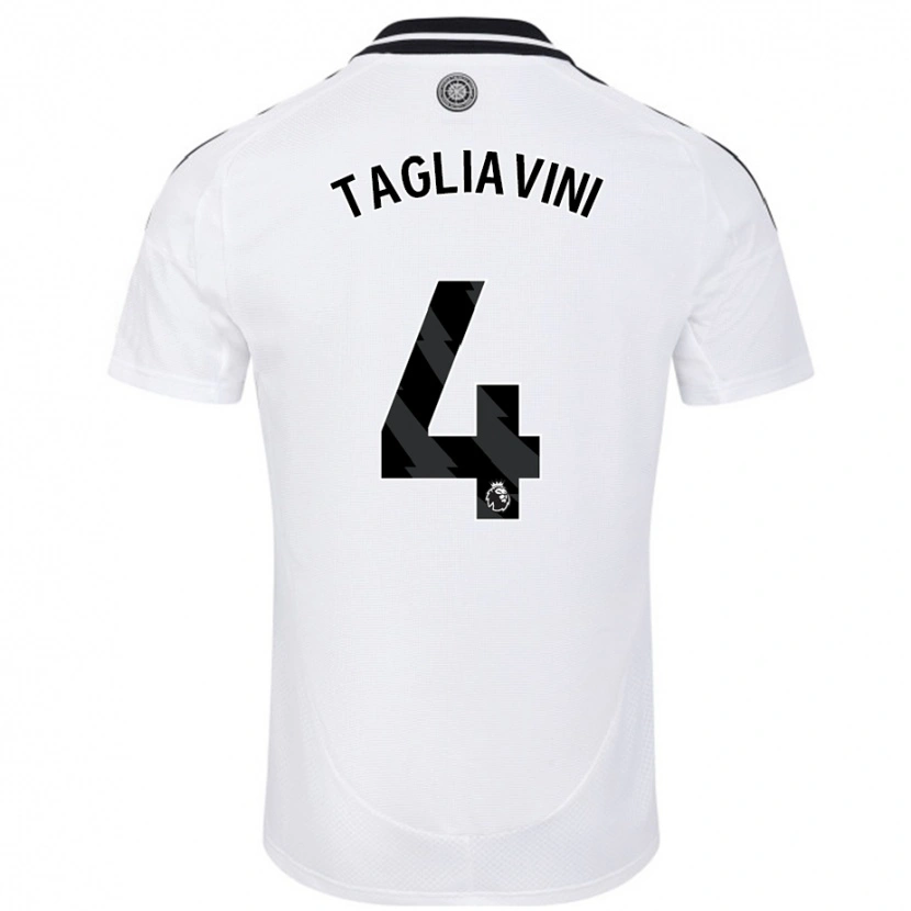 DanxenメンズElla Tagliavini#4白ホームシャツ2024/25ジャージーユニフォーム