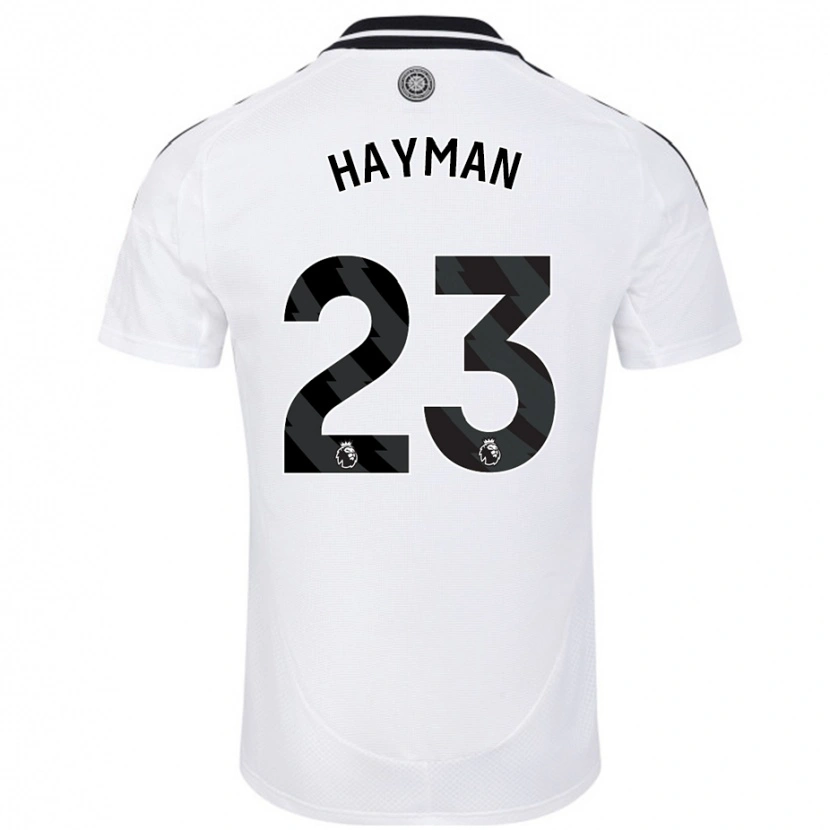 DanxenメンズAlex Hayman#23白ホームシャツ2024/25ジャージーユニフォーム