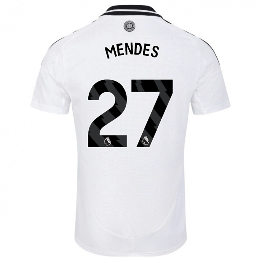 DanxenメンズMegalie Mendes#27白ホームシャツ2024/25ジャージーユニフォーム