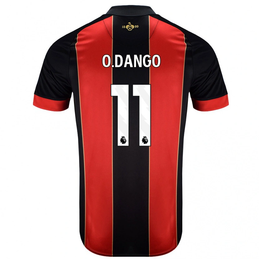 Danxenメンズダンゴ・ワッタラ#11赤黒ホームシャツ2024/25ジャージーユニフォーム