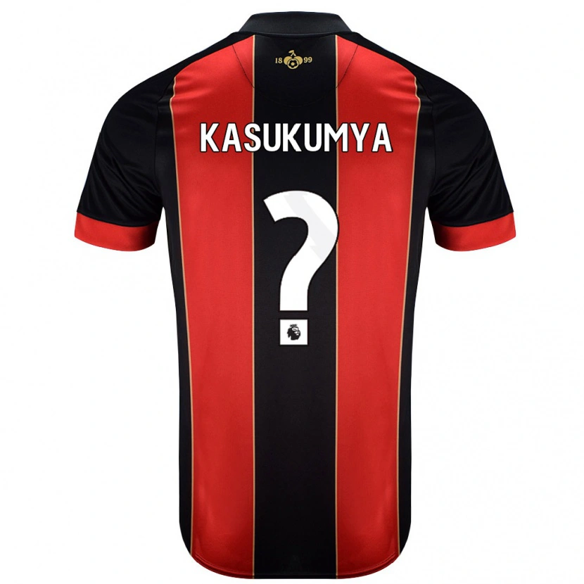 DanxenメンズKashanga Kasukumya#0赤黒ホームシャツ2024/25ジャージーユニフォーム