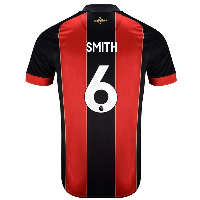 DanxenメンズMaisy Smith#6赤黒ホームシャツ2024/25ジャージーユニフォーム