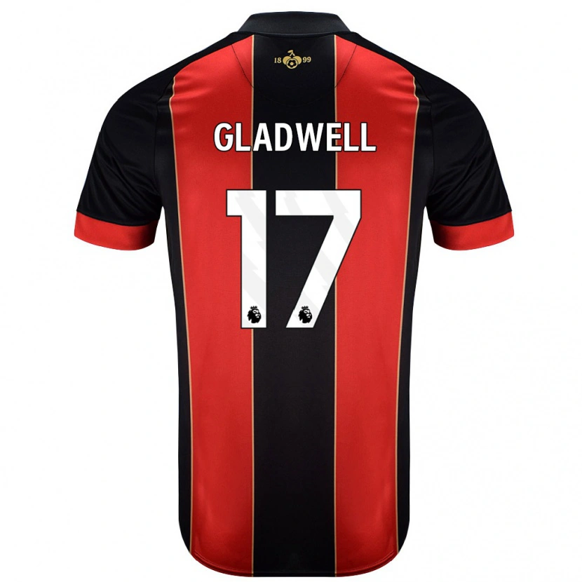 DanxenメンズMolly Gladwell#17赤黒ホームシャツ2024/25ジャージーユニフォーム