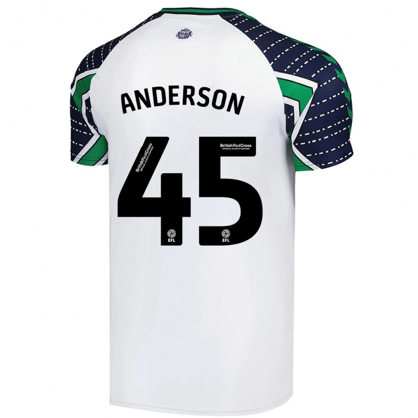 DanxenメンズJoe Anderson#45白アウェイシャツ2024/25ジャージーユニフォーム