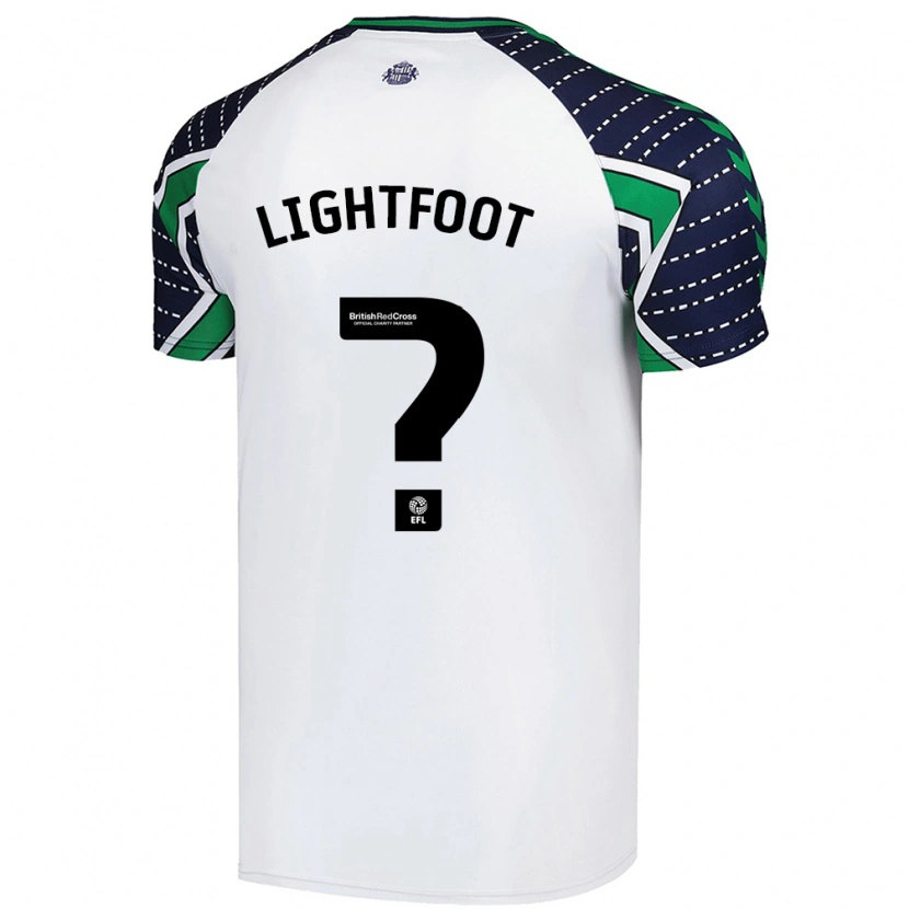 DanxenメンズArchie Lightfoot#0白アウェイシャツ2024/25ジャージーユニフォーム