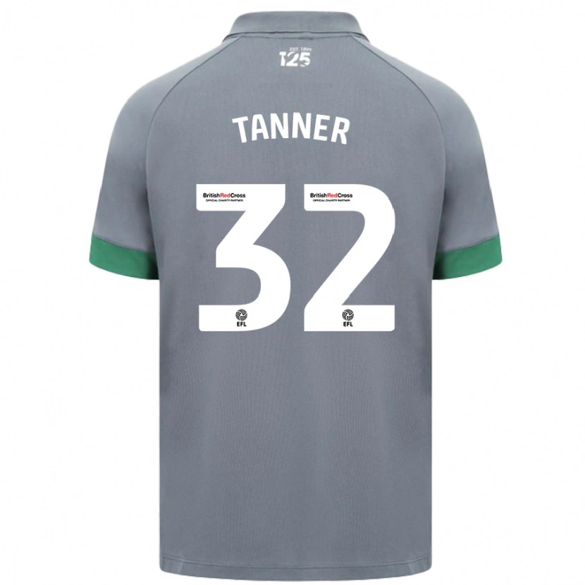 Danxenメンズオルリー・タナー#32ダークグレーアウェイシャツ2024/25ジャージーユニフォーム
