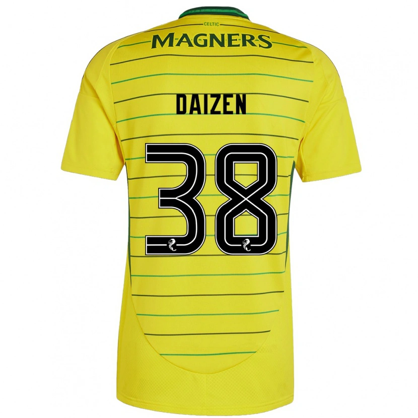 Danxenメンズ前田大然#38黄アウェイシャツ2024/25ジャージーユニフォーム