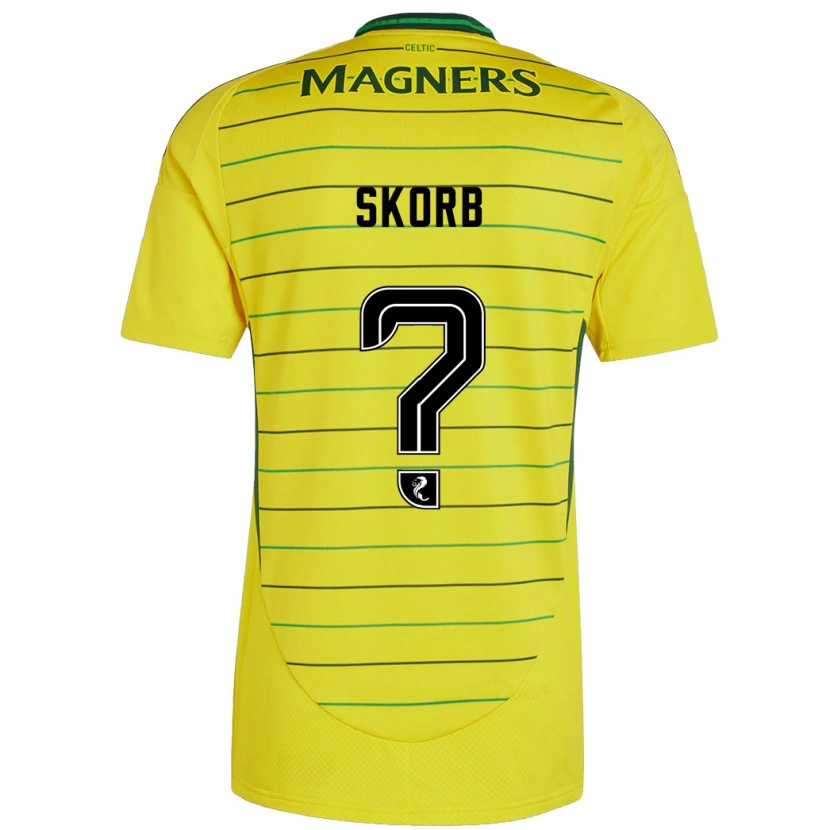 DanxenメンズFilip Skorb#0黄アウェイシャツ2024/25ジャージーユニフォーム