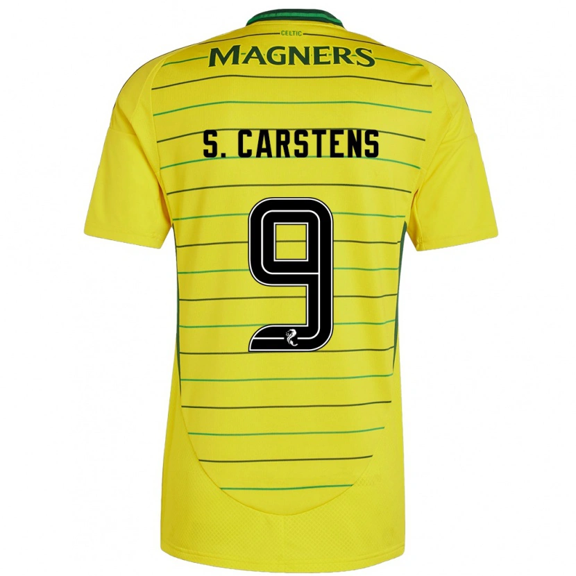 DanxenメンズSigne Carstens#9黄アウェイシャツ2024/25ジャージーユニフォーム