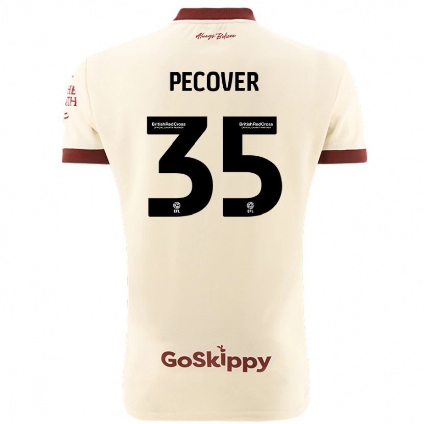 DanxenメンズLeo Pecover#35クリームホワイトアウェイシャツ2024/25ジャージーユニフォーム