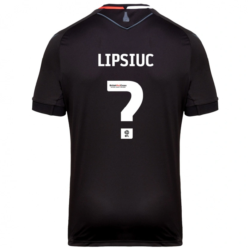 DanxenメンズDarius Lipsiuc#0黒アウェイシャツ2024/25ジャージーユニフォーム