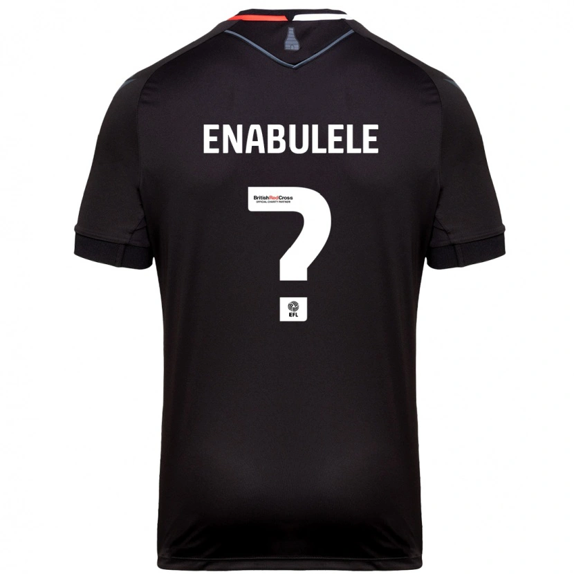 DanxenメンズOghosaiwi Enabulele#0黒アウェイシャツ2024/25ジャージーユニフォーム