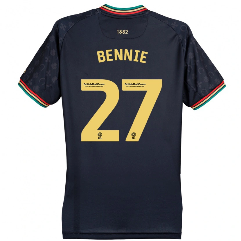 Danxenメンズダニエル・ベニー#27ダークネイビーブルーアウェイシャツ2024/25ジャージーユニフォーム