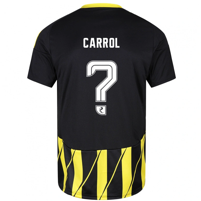 DanxenメンズLewis Carrol#0黒 黄アウェイシャツ2024/25ジャージーユニフォーム