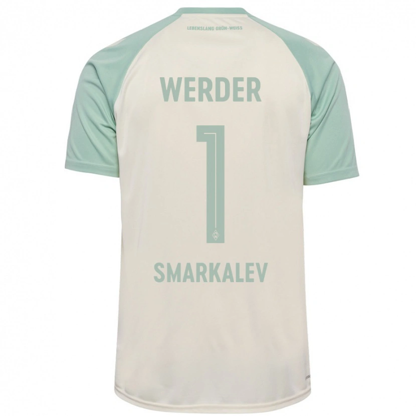 DanxenメンズStefan Smarkalev#1オフホワイト ライトグリーンアウェイシャツ2024/25ジャージーユニフォーム
