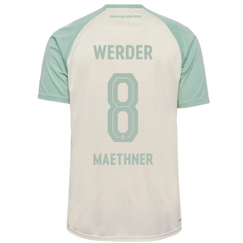 DanxenメンズFinn Maethner#8オフホワイト ライトグリーンアウェイシャツ2024/25ジャージーユニフォーム