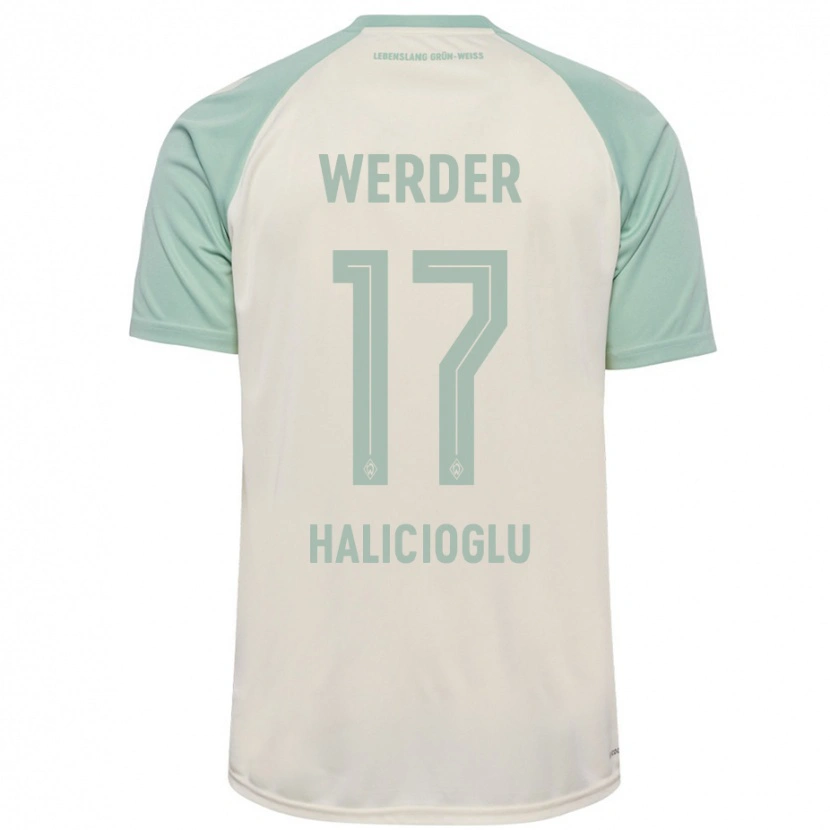 DanxenメンズArda Halicioglu#17オフホワイト ライトグリーンアウェイシャツ2024/25ジャージーユニフォーム
