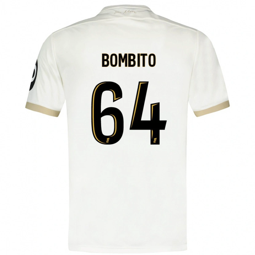 DanxenメンズMoïse Bombito#64ホワイトゴールドアウェイシャツ2024/25ジャージーユニフォーム