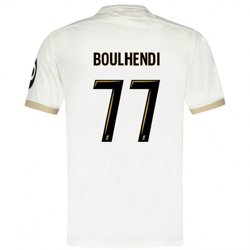 DanxenメンズTeddy Boulhendi#77ホワイトゴールドアウェイシャツ2024/25ジャージーユニフォーム