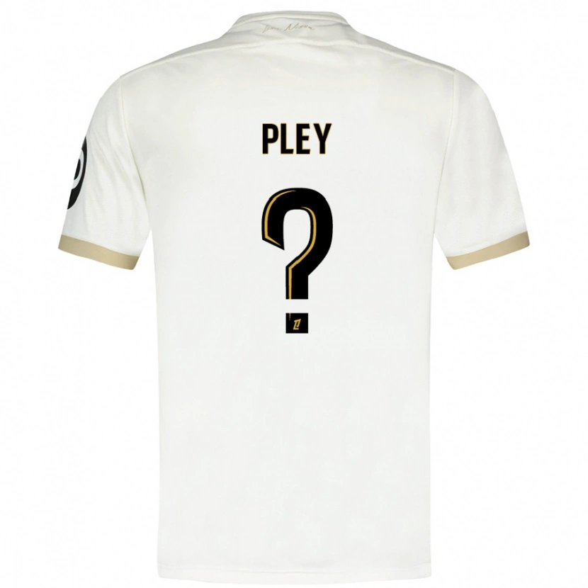 DanxenメンズLenny Pley#0ホワイトゴールドアウェイシャツ2024/25ジャージーユニフォーム