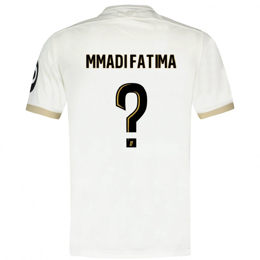 DanxenメンズIsmael Mmadi Fatima#0ホワイトゴールドアウェイシャツ2024/25ジャージーユニフォーム