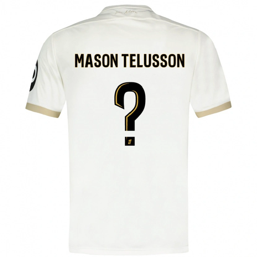 DanxenメンズJah Mason Telusson#0ホワイトゴールドアウェイシャツ2024/25ジャージーユニフォーム