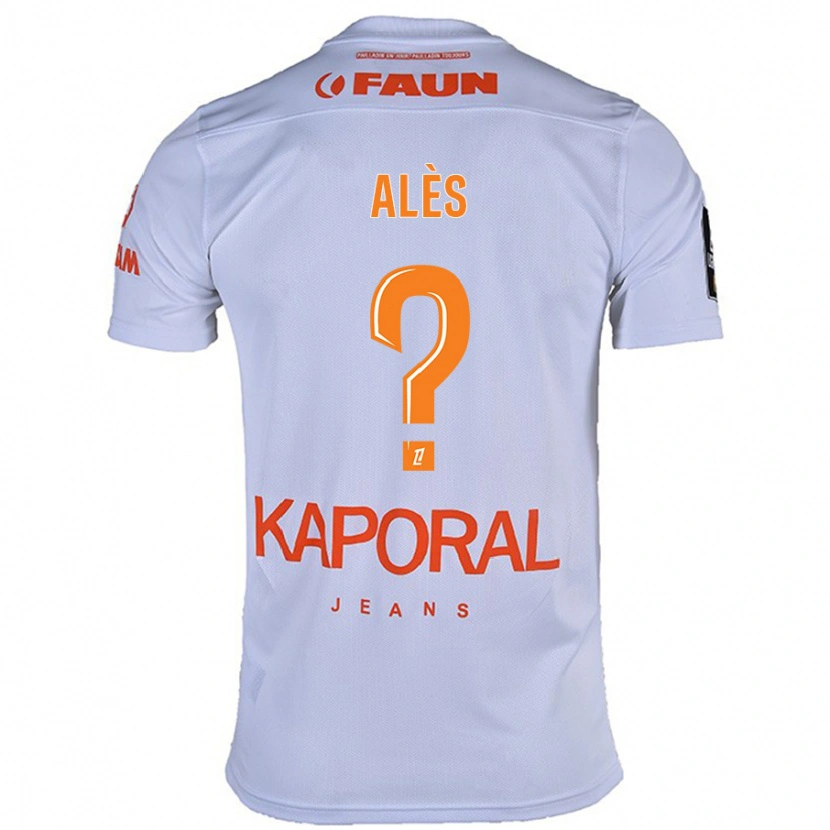 DanxenメンズMilan Alès#0白アウェイシャツ2024/25ジャージーユニフォーム