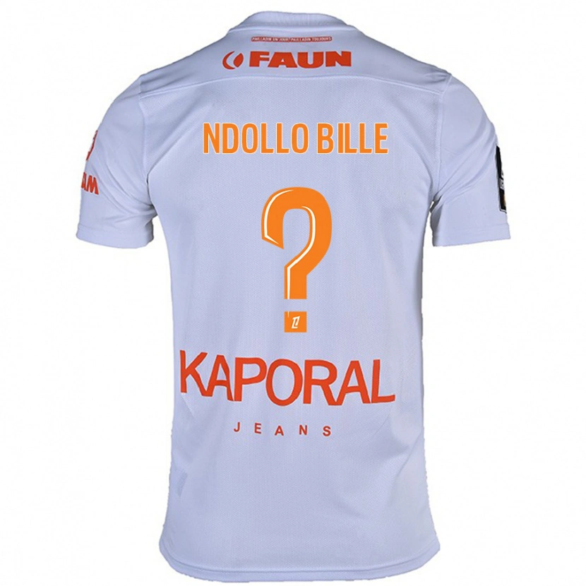 DanxenメンズWilfried Ndollo Bille#0白アウェイシャツ2024/25ジャージーユニフォーム