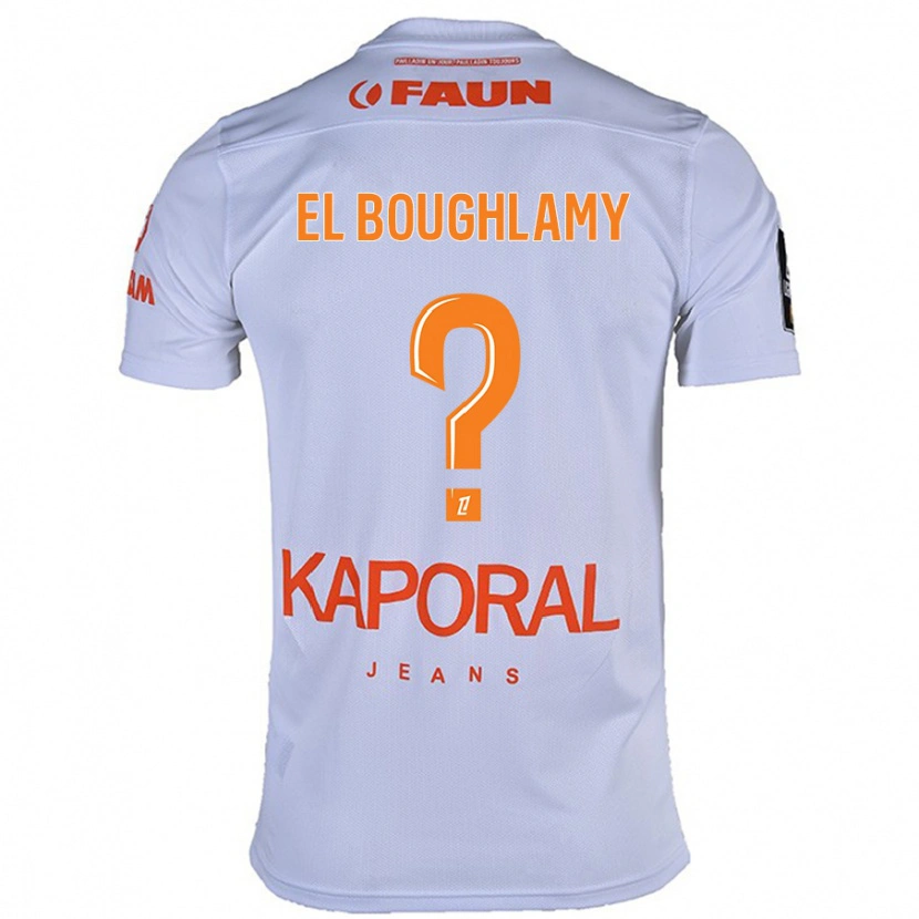 DanxenメンズAdam El Boughlamy#0白アウェイシャツ2024/25ジャージーユニフォーム