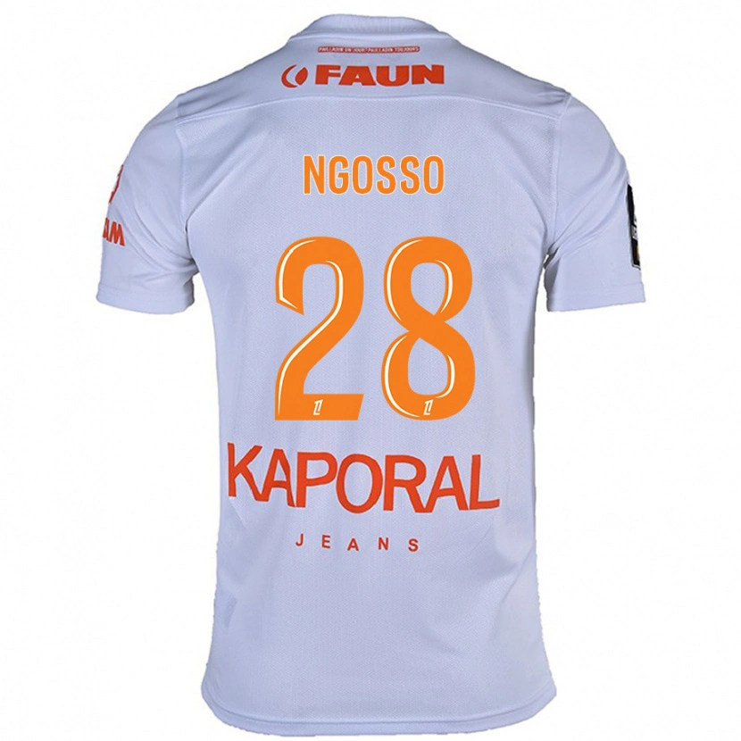 DanxenメンズGlenn Ngosso#28白アウェイシャツ2024/25ジャージーユニフォーム