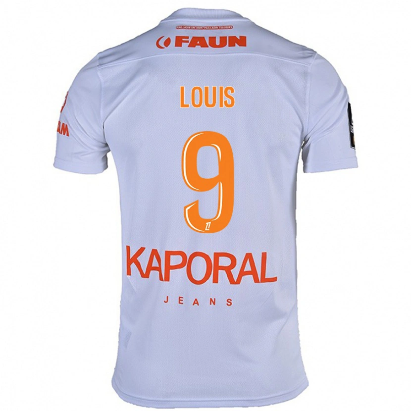 DanxenメンズKethna Louis#9白アウェイシャツ2024/25ジャージーユニフォーム