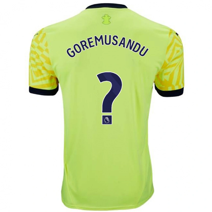 DanxenメンズTino Goremusandu#0黄アウェイシャツ2024/25ジャージーユニフォーム