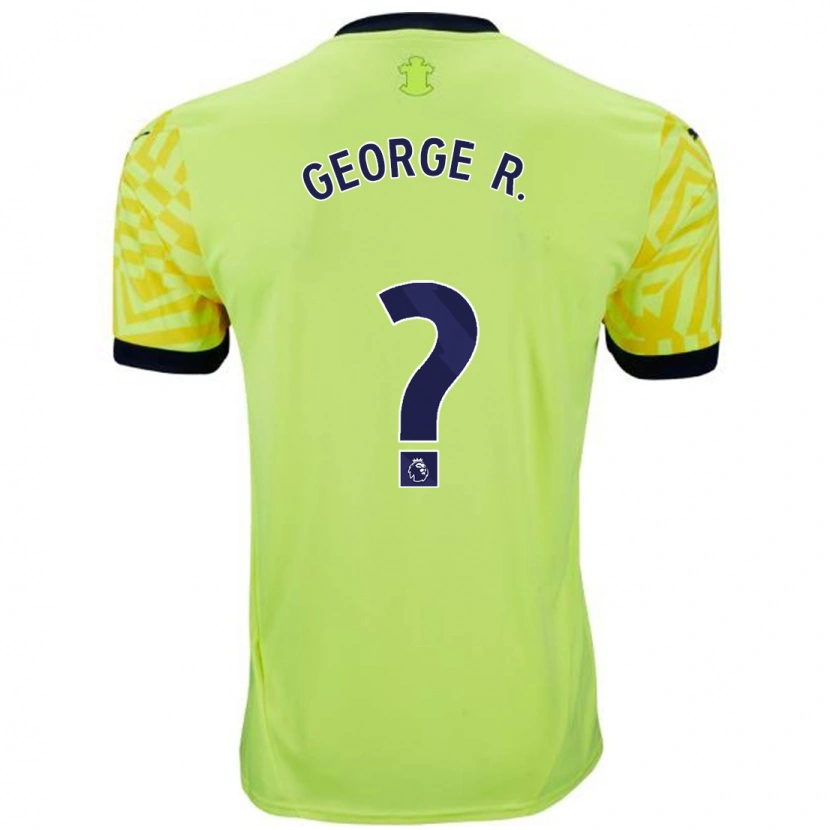 DanxenメンズGeorge Robinson#0黄アウェイシャツ2024/25ジャージーユニフォーム