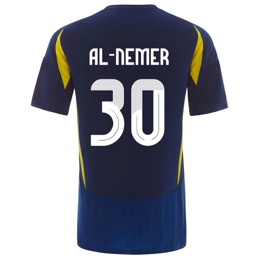 DanxenメンズMeshari Al-Nemer#30青 黄アウェイシャツ2024/25ジャージーユニフォーム