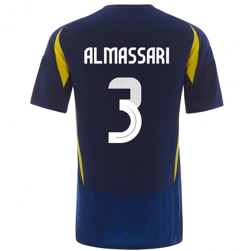 DanxenメンズWadha Almassari#3青 黄アウェイシャツ2024/25ジャージーユニフォーム