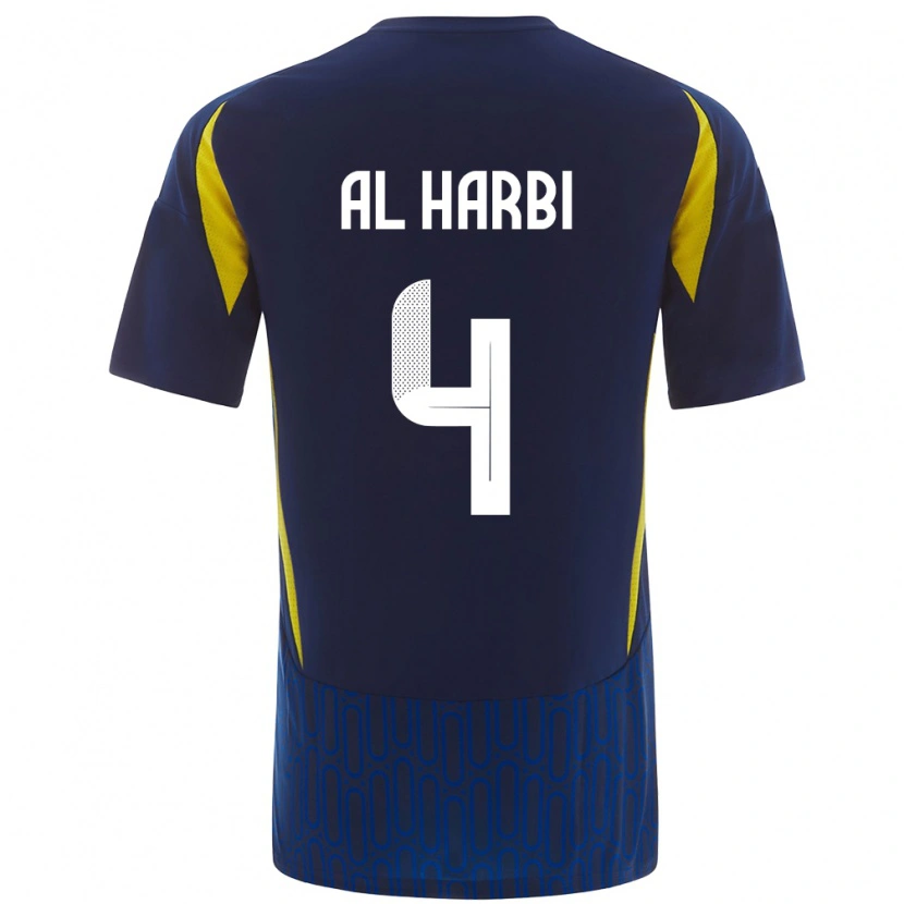 DanxenメンズFay Al-Harbi#4青 黄アウェイシャツ2024/25ジャージーユニフォーム