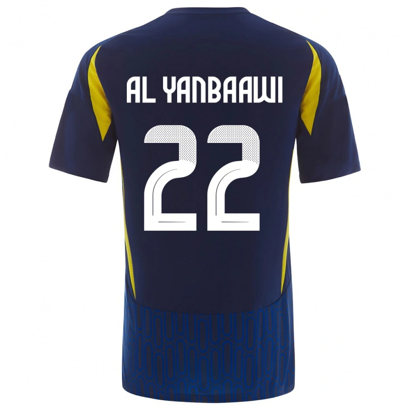 DanxenメンズTahani Al-Yanbaawi#22青 黄アウェイシャツ2024/25ジャージーユニフォーム